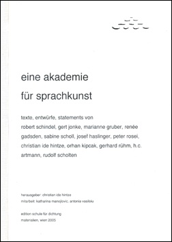 christian ide hintze (hg.): eine akademie für sprachkunst